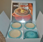 *new* Le Creuset Caribbean Blue Mini Cocotte Of 4+ Cookbook-limited Edition. Fixed Price $149.99.