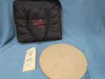 Pampered Chef Heritage Stoneware #1370 Large Round Flat Pizza 15 & Bag. Fixed Price $40.00.