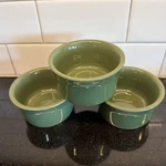 Fiestaware - Set Of 3 Sage Green Ramekin Bowl 8 Oz Hlc 4"X2". Fixed Price $39.97.