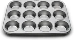 Stainless Steel Muffin & Cupcake Pan - 12 Standard Cups By. Fixed Price $43.23.
