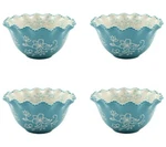 Temp-tations Pc RAMEKINS,8OZ,SCALLOPED Round,mini Bakers,light Blue K406964. Fixed Price $19.95.