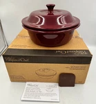 Pampered Chef Round Covered Baker #1364 New In The Box. Fixed Price $48.99.