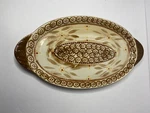 Collectors Temptations Tara Snack Sandwich Soup Tray Old World Brown 14 X7.5 A4. Fixed Price $7.48.