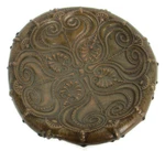 Art Piece Verlinden Lier Ornate Baptismal Dish Bowl Hammered Brass Signed Wow. Fixed Price $175.00.