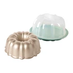 Nordic Ware Bundt Pan With Translucent Cake Keeper. Fixed Price $35.00.