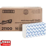 4000 White Paper Multifold Towels Bulk C-fold Recycled Fiber Genuine Pack Of 16. Fixed Price $25.80.