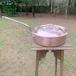 Mauviel By Williams Sonoma Copper 10" Saute Pan W/lid Bronze Handle. Fixed Price $329.99.