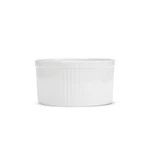 Pillivuyt Deep Classic Pleated Souffle Dish 4-CUP, 5.5"D White Porcelain. Fixed Price $53.50.