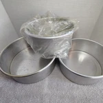 Magic Line 3-PC Straight Side Cake Pans 7X3 & 9X3 Aluminum Usa Vintage Lot. Fixed Price $34.99.