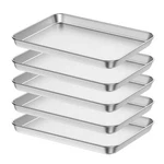 Baking Sheet Set 5 18 Inch Commercial Grade Stainless Steel Pan Profes. Fixed Price $59.53.
