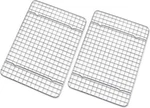Checkered Chef Cooling Rack - Set Of 2 Stainless Steel, Oven Safe 8" X 11.75". Fixed Price $31.83.