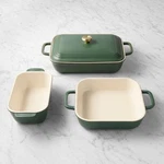 Le Creuset San Francisco Stoneware Bakeware Set, Of 4, For. Fixed Price $139.95.