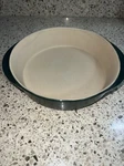Pampered Chef Stoneware Round Mini Baker Inch Hunter Green 060803DISCONTINUED. Fixed Price $19.99.