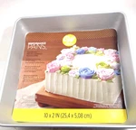 Wilton Performance Pans Aluminum Square Cake And Brownie Pan, 2". Fixed Price $19.96.