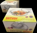 Simax Casserole 3-DISH Set With Lids, Round Glass Cookware, Borosilicate. Fixed Price $59.99.