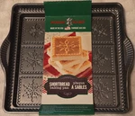 Nordic Ware Shortbread Baking Pan Snowflake Design Rectangle Gray Metal Nonstick. Fixed Price $25.00.