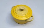 Creuset Mini Cocotte W/ Lid - 8 Oz Soleil Nib. Fixed Price $39.00.