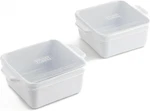Stoneware 2.0-5" X Baking Dishes For Oven, Made Usa, Premium Mini Ceramic. Fixed Price $64.99.
