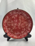 Temptations Temp-tations By Tara Red Floral Lace SET/4 Salad Plates 2012. 37. Fixed Price $45.00.