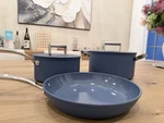 Caraway Home 9PC Non-stick Ceramic Cookware Set Navy. Fixed Price $219.00.