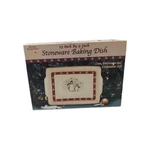 Royal Seasons Stoneware Snowman 13"X9" Rectangle Baking Dish Final Year 835753. Fixed Price $14.99.