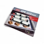 Dexas Heat Resistant Reuseable Silicone Baking Mats, Gray - 3 Pack. Fixed Price $18.99.
