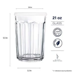 Set Of X Luminarc Working Glass Storage Jar Cooler W/ Lid 20 Oz. Fixed Price $24.99.