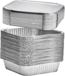 (20 Count) 8" Square Disposable Aluminum Foil Baking Pans With Flat Lids. Fixed Price $24.99.