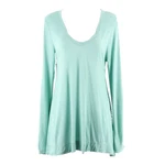 Max Studio New $68 Aqua Slub Knit Tab Sleeve 100% Rayon Top. Fixed Price $19.99.