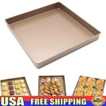 Nonstick Square Baking Pan Carbon Steel Cookie Sheet Oven Tray Easy Clean New. Fixed Price $21.85.