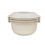 Tupperware Stack Microwave Cooker Almond Pc 2194A, 2210A, 2192B Lid 2193A Vtg. Fixed Price $29.02.