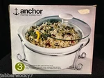 Anchor Home Collection 3PC Covered Baking Dish With Serving Rack - New Box. Fixed Price $29.00.