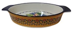 Pioneer Woman Baking Dish Stoneware Pan Blue Dazzling Dahlias Floral Oval. Fixed Price $18.99.
