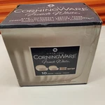 New Corningware French White 10-PIECE Bakeware Set Casserole Dishes. Fixed Price $75.00.