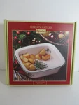 Spode Christmas Tree Square Rim Dish 10" New In Box. Fixed Price $57.66.