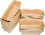 50PCS Paper Loaf Pan, Rectangle Pans, Disposable Baking Loft Mold, Kraft Br. Fixed Price $12.48.