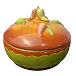 Laurie Gates Santa Fe Chili Pepper Covered Casserole Dish Tortilla Warmer,read. Fixed Price $18.85.
