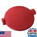 Emile Henry Flame Top 14.5 Pizza Stone Burgundy Red 347514. Fixed Price $125.93.