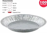 Handi-foil 11" Aluminum Pie Pan Tin 11/32" Deep 100/PK Extra Plates. Fixed Price $94.99.