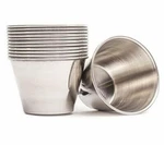 EHOMEA2Z Ramekin Stainless Steel Condiment Sauce Cups Jus Commercial Grade.... Fixed Price $19.99.