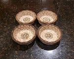 Set Of 4 Temptations By Tara Old World Brown Bakers, Mini Pie, Individual Bowls. Fixed Price $29.95.