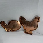 Martha By Mail Copper Cookie Cutters Barnyard Hen & Hatching Bunny Fast Shipping. Fixed Price $80.00.