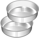 6 Inch Cake Set Of 2, Stainless Steel Round Layer Baking Tins, Non. Fixed Price $19.42.