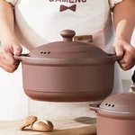 Oitrcss Natural Terracotta Casserole Lids Clay Pots For Cooking Unglazed. Fixed Price $66.54.
