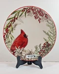 Park Designs Cardinal Round 8.5 Inch Stoneware Plate. Fixed Price $19.99.
