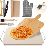 8 Pcs Pizza Stone Set,extra Large 15 12 Inch For Grill,rectangle. Fixed Price $51.00.