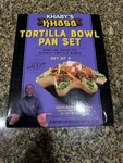 Khaby's Khasa Quick & Easy Tortilla Bowl Pan Set New Taco Salad. Fixed Price $17.00.