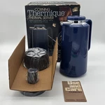 Vintage Corning Thermique Carafe Thermal Server/coffee Brewer Blue New Open Box. Fixed Price $24.95.