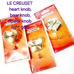 Creuset Stainless Steel Knob Light Gold Of 3 For Signature Pot New. Fixed Price $184.90.