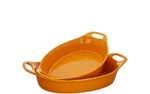 Rachael Ray 2-PIECE Oval Stoneware Large Set. 2.48-QT & 3.25-QT , Clementine. Fixed Price $39.99.